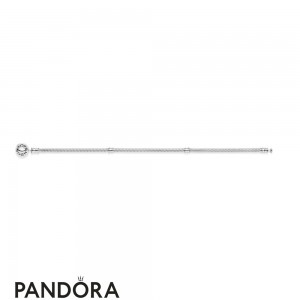 Pandora Bracelets Classic Silver Charm Bracelet With Heart Clasp Jewelry