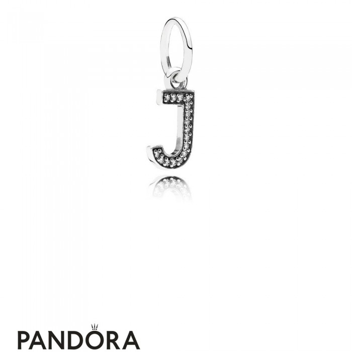 Pandora Alphabet Symbols Charms Letter J Pendant Charm Clear Cz Jewelry