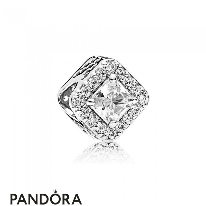 Pandora Contemporary Charms Geometric Radiance Charm Clear Cz Jewelry