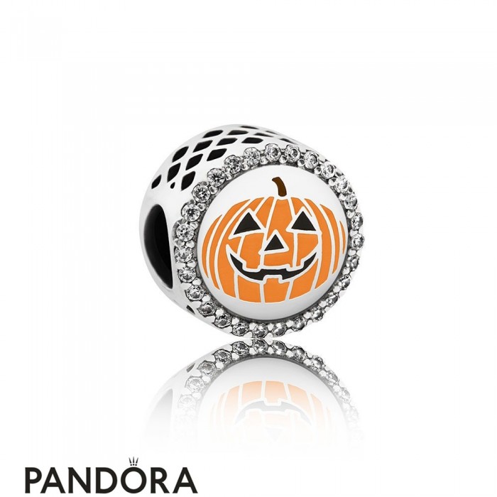 Pandora Holidays Charms Halloween Pandora Pumpkin Charm Mixed Enamel Clear Cz Brands Jewelry