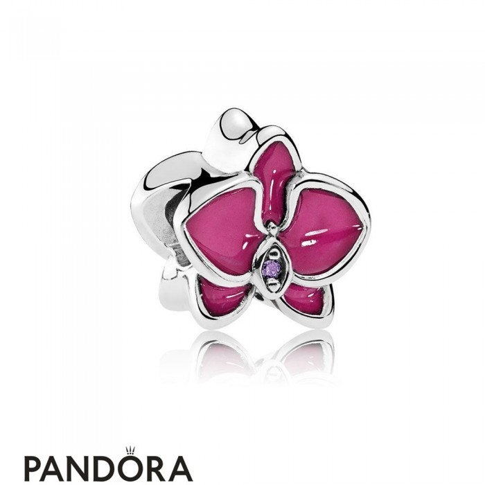Pandora Nature Charms Orchid Charm Radiant Orchid Enamel Purple Cz Jewelry