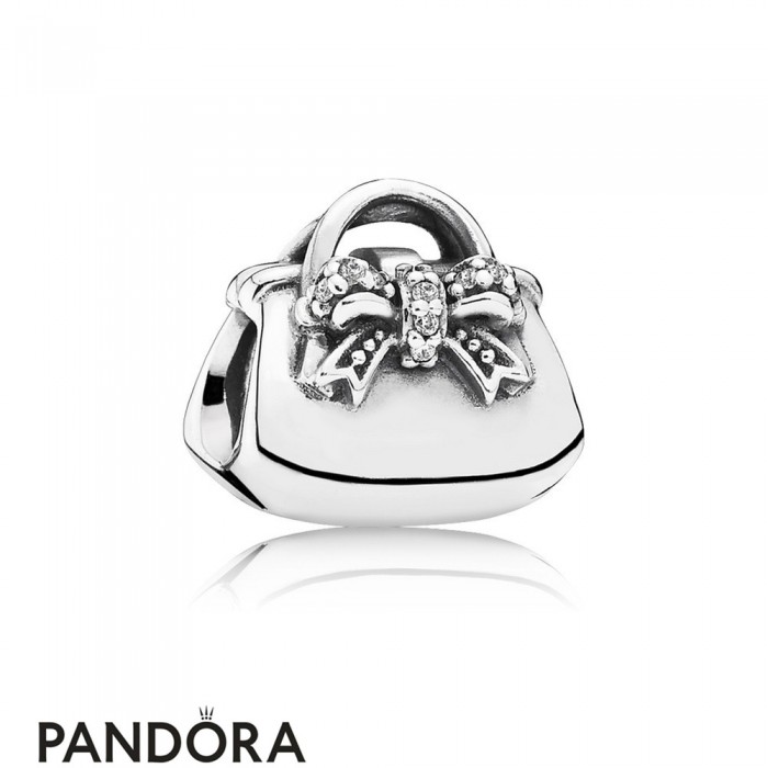 Pandora Passions Charms Chic Glamour Sparkling Handbag Charm Clear Cz Jewelry