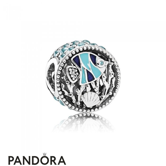 Pandora Passions Charms Nautical Ocean Life Charm Mixed Enamel Multi Colored Cz Jewelry