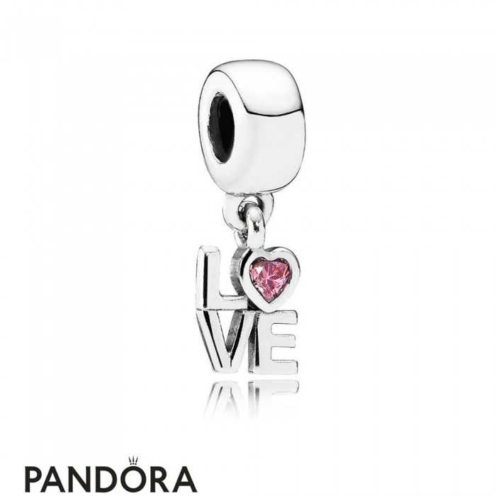 Pandora Pendant Charms All About Love Pendant Charm Fancy Pink Cz Jewelry