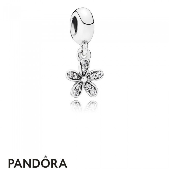 Pandora Pendant Charms Dazzling Daisy Pendant Charm Clear Cz Jewelry