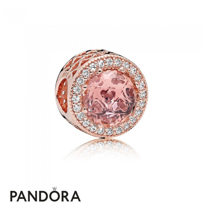 Pandora Touch Of Color Charms Radiant Hearts Charm Pandora Rose Blush Pink Crystal Jewelry