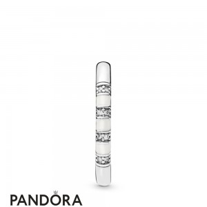 Women's Pandora Exotic Stones & Stripes Cz Ring Jewelry