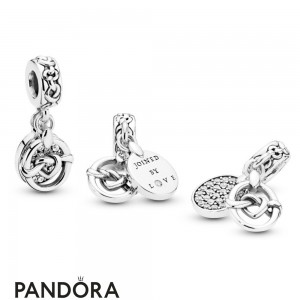 Women's Pandora Knotted Heart Dangle Charm Jewelry