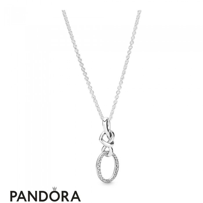 Women's Pandora Knotted Heart Necklace Jewelry