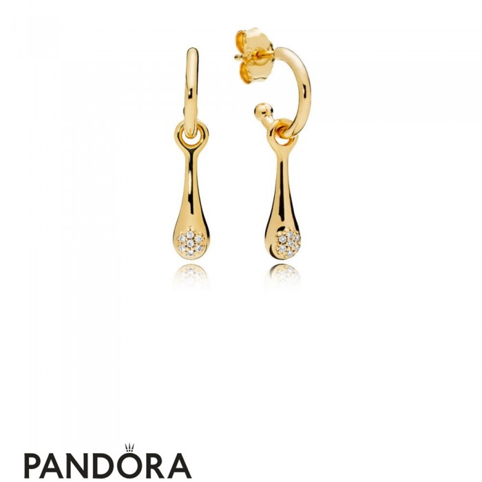 Women's Pandora Modern Lovepods Earrings Clear Jewelry