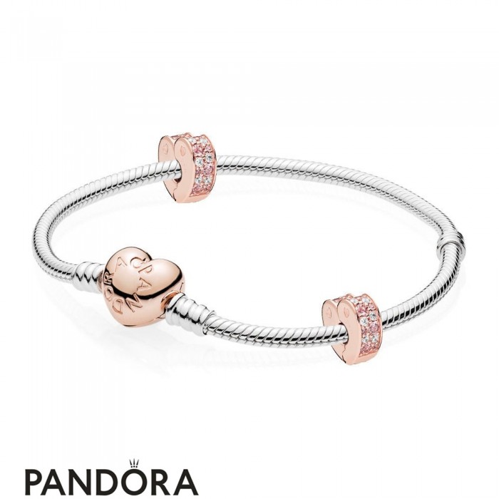 Pandora Rose Arcs Of Love Bracelet Gift Set Jewelry