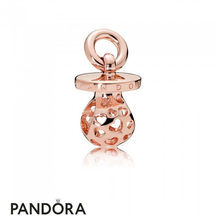 Pandora Rose Harmonious Hearts Pacifier Hanging Charm Jewelry