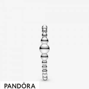 Women's Pandora Row Of Beads Single Stud Cuff Earring Jewelry