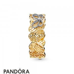 Pandora Shine Openwork Butterflies Ring Jewelry