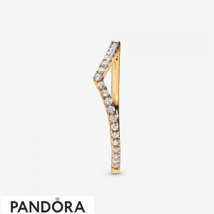 Pandora Shine Sparkling Wishbone Ring Jewelry