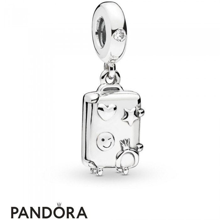 Women's Pandora Suitcase Hanging Charm Jewelry