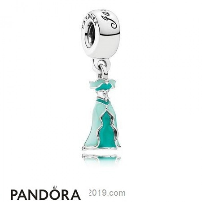 Pandora Disney Charms Jasmine's Dress Pendant Charm Mixed Enamel Jewelry