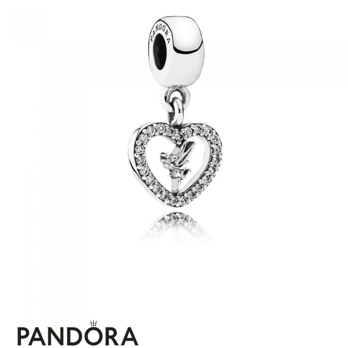 Pandora Disney Charms Love Tinker Bell Pendant Charm Clear Cz Jewelry
