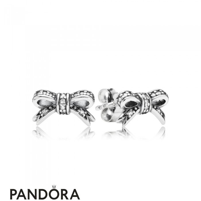 Pandora Earrings Sparkling Bow Stud Earrings Jewelry