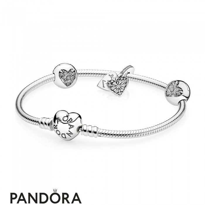 Women's Pandora Hearts Of Winter Bracelet Gift Set Jewelry