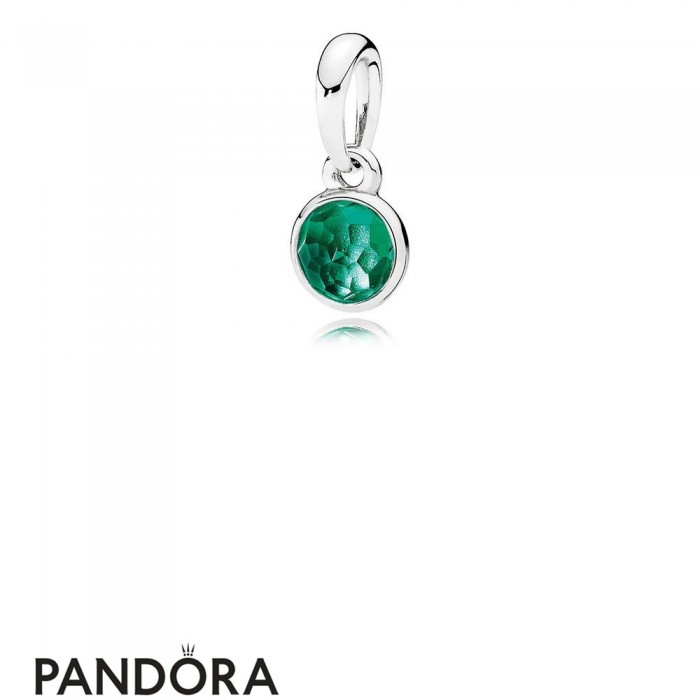 Pandora Pendants May Droplet Pendant Royal Green Crystal Jewelry