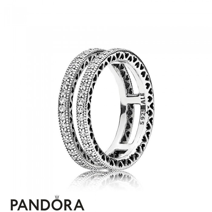 Pandora Rings Double Hearts Of Pandora Ring Jewelry