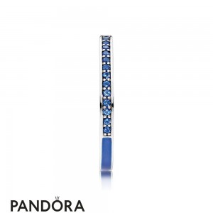Pandora Rings Radiant Hearts Of Pandora Ring Princess Blue Enamel Royal Jewelry