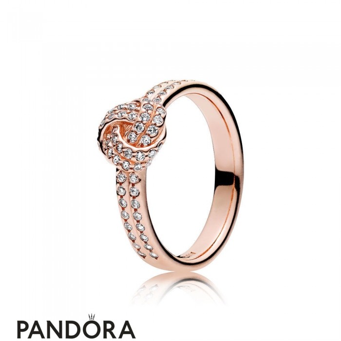 Pandora Rings Sparkling Love Knot Ring Pandora Rose Jewelry